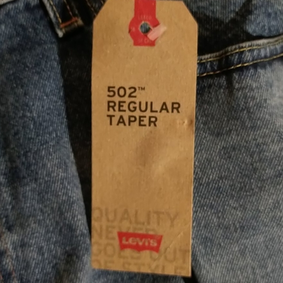 Levi's 502 Red Label mens 38/32 distressed jeans - Picture 7 of 7